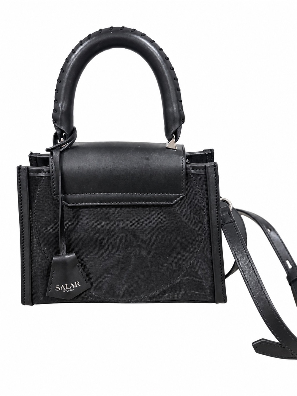 Black Top-Handle Mini Bag - Picture 2 of 5
